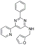 N-(2-FURYLMETHYL)-2-PHENYL-6-PYRIDIN-2-YLPYRIMIDIN-4-AMINE Struktur