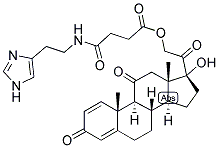 1,4-PREGNADIEN-17,21-DIOL-3,11,20-TRIONE 21-HEMISUCCINATE HISTAMINE Struktur