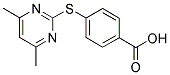 4-[(4,6-DIMETHYLPYRIMIDIN-2-YL)THIO]BENZOIC ACID Struktur