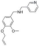 1-[4-(ALLYLOXY)-3-METHOXYPHENYL]-N-(PYRIDIN-3-YLMETHYL)METHANAMINE Struktur