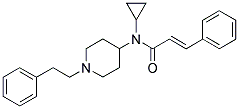 N-CYCLOPROPYL-3-PHENYL-N-(1-(2-PHENYLETHYL)PIPERIDIN-4-YL)-(2E)-PROPENAMIDE Struktur