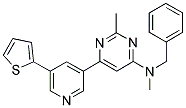 N-BENZYL-N,2-DIMETHYL-6-(5-THIEN-2-YLPYRIDIN-3-YL)PYRIMIDIN-4-AMINE Struktur