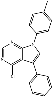 4-CHLORO-7-(4-METHYLPHENYL)-5-PHENYL-7H-PYRROLO[2,3-D]PYRIMIDINE Struktur