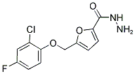 5-(2-CHLORO-4-FLUORO-PHENOXYMETHYL)-FURAN-2-CARBOXYLIC ACID HYDRAZIDE Struktur