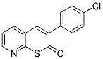 3-(4-CHLOROPHENYL)-2H-THIOPYRANO[2,3-B]PYRIDIN-2-ONE Struktur