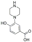 4-HYDROXY-3-PIPERAZIN-1-YLBENZOIC ACID Struktur