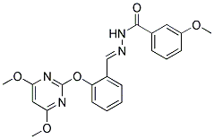 N-[1-AZA-2-[2-[(4,6-DIMETHOXYPYRIMIDIN-2-YL)OXY]PHENYL]ETHENYL]-3-METHOXYBENZAMIDE Struktur