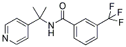 N-[DIMETHYL-(PYRIDIN-4-YL)METHYL]-3-(TRIFLUOROMETHYL)BENZAMIDE Struktur