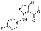 METHYL 2-[(4-FLUOROPHENYL)AMINO]-4-OXO-4,5-DIHYDROTHIOPHENE-3-CARBOXYLATE Struktur