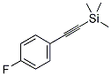 (4-FLUOROPHENYLETHYNYL)TRIMETHYLSILANE Struktur