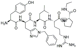 (D-HIS(BZL)6,PRO-NHET9)-LHRH (5-9) Struktur