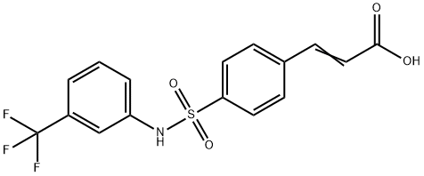 3-[4-(3-TRIFLUOROMETHYL-PHENYLSULFAMOYL)-PHENYL]-ACRYLIC ACID Struktur