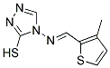 4-[(3-METHYL-THIOPHEN-2-YLMETHYLENE)-AMINO]-4H-[1,2,4]TRIAZOLE-3-THIOL Struktur