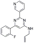 N-ALLYL-6-(2-FLUOROPHENYL)-2-PYRIDIN-3-YLPYRIMIDIN-4-AMINE Struktur