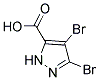 4,5-DIBROMO-2 H-PYRAZOLE-3-CARBOXYLIC ACID Struktur