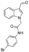 N-(4-BROMO-PHENYL)-2-(3-FORMYL-INDOL-1-YL)-ACETAMIDE Struktur