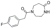 1-[(4-FLUOROPHENYL)ACETYL]-1,4-DIAZEPAN-5-ONE Struktur