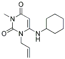 1-ALLYL-6-(CYCLOHEXYLAMINO)-3-METHYLPYRIMIDINE-2,4(1H,3H)-DIONE Struktur