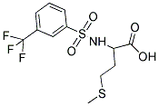 4-METHYLSULFANYL-2-(3-TRIFLUOROMETHYL-BENZENESULFONYLAMINO)-BUTYRIC ACID Struktur