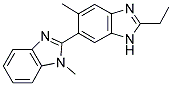 6-(1-METHYLBENZIMIDAZOL-2-YL)-2-ETHYL-5-METHYLBENZIMIDAZOLE Struktur