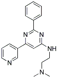 N,N-DIMETHYL-N'-(2-PHENYL-6-PYRIDIN-3-YLPYRIMIDIN-4-YL)ETHANE-1,2-DIAMINE Struktur