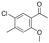 5-CHLORO-2-METHOXY-4-METHYLACETOPHENONE Struktur