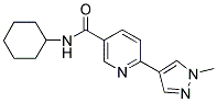 N-CYCLOHEXYL-6-(1-METHYL-1H-PYRAZOL-4-YL)NICOTINAMIDE Struktur