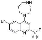 1-[6-BROMO-2-(TRIFLUOROMETHYL)QUINOL-4-YL]HOMOPIPERAZINE Struktur