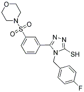 4-(4-FLUORO-BENZYL)-5-[3-(MORPHOLINE-4-SULFONYL)-PHENYL]-4H-[1,2,4]TRIAZOLE-3-THIOL Struktur