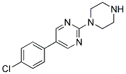 5-(4-CHLOROPHENYL)-2-(PIPERAZIN-1-YL)PYRIMIDINE Struktur