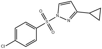 1-[(4-CHLOROPHENYL)SULFONYL]-3-CYCLOPROPYL-1H-PYRAZOLE Struktur