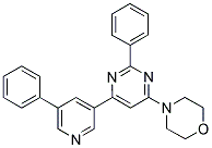 4-[2-PHENYL-6-(5-PHENYL-PYRIDIN-3-YL)-PYRIMIDIN-4-YL]-MORPHOLINE Struktur