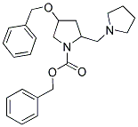 4-BENZYLOXY-2-PYRROLIDIN-1-YLMETHYL-PYRROLIDINE-1-CARBOXYLIC ACID BENZYL ESTER Struktur