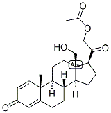 1,4-PREGNADIEN-18,21-DIOL-3,20-DIONE-21ACETATE Struktur