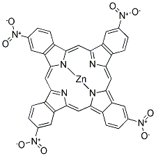 ZINC(II)TETRANITROPHTHALOCYANINE Struktur