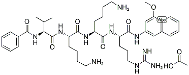 BZ-VAL-LYS-LYS-ARG-4M-BETA-NA ACETATE SALT Struktur