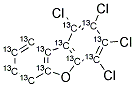 13C12-1,2,3,4-TETRACHLORODIBENZOFURAN Struktur