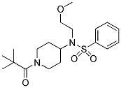 1-(2,2-DIMETHYLPROPANOYL)-4-((2-METHOXYETHYL)(PHENYLSULPHONYL)AMINO)PIPERIDINE Struktur