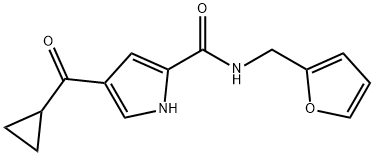 4-(CYCLOPROPYLCARBONYL)-N-(2-FURYLMETHYL)-1H-PYRROLE-2-CARBOXAMIDE Struktur