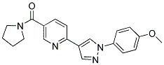 2-[1-(4-METHOXYPHENYL)-1H-PYRAZOL-4-YL]-5-(PYRROLIDIN-1-YLCARBONYL)PYRIDINE Struktur