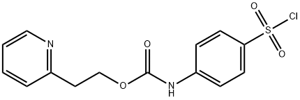 (4-CHLOROSULFONYL-PHENYL)-CARBAMIC ACID 2-PYRIDIN-2-YL-ETHYL ESTER Struktur