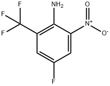 2-AMINO-5-FLUORO-3-NITROBENZOTRIFLUORIDE Struktur