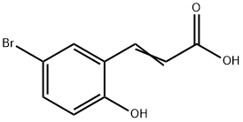 5-BROMO-2-HYDROXYCINNAMIC ACID Struktur