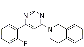 2-[6-(2-FLUOROPHENYL)-2-METHYLPYRIMIDIN-4-YL]-1,2,3,4-TETRAHYDROISOQUINOLINE Struktur