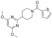 4-(4,6-DIMETHOXYPYRIMIDIN-2-YL)-1-((2-THIENYL)CARBONYL)PIPERIDINE Struktur