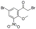 2-BROMO-1-(5-BROMO-2-METHOXY-3-NITROPHENYL)ETHANONE Struktur