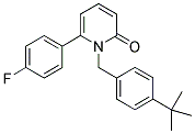 1-(4-TERT-BUTYLBENZYL)-6-(4-FLUOROPHENYL)PYRIDIN-2(1H)-ONE Struktur