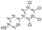 13C12-2',3',4',5'-TETRACHLORO-4-BIPHENYLOL Struktur