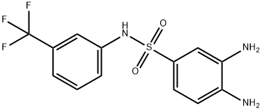 3,4-DIAMINO-N-(3-TRIFLUOROMETHYL-PHENYL)-BENZENESULFONAMIDE Struktur