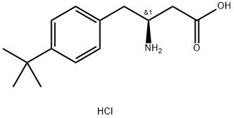 (S)-3-AMINO-4-(4-TERT-BUTYL-PHENYL)-BUTYRIC ACID HCL Struktur